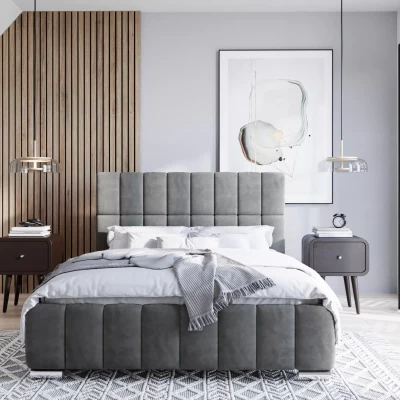 Moderná posteľ 120x200 ARLETE - šedá