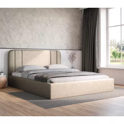 Čalúnená posteľ 160x200 MARGARIDA 2 - béžová