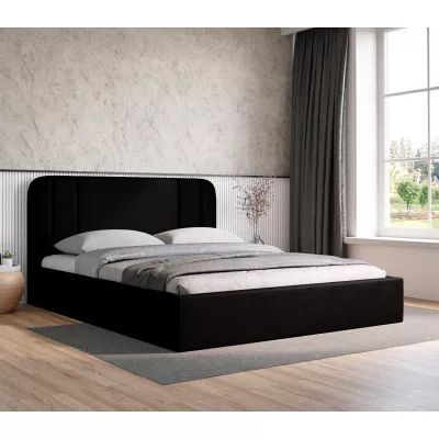 Čalúnená posteľ 160x200 MARGARIDA 2 - čierna