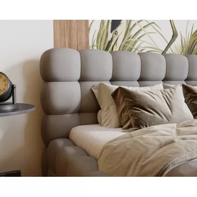 Manželská posteľ 200x200 MAFALDA - svetlo šedá