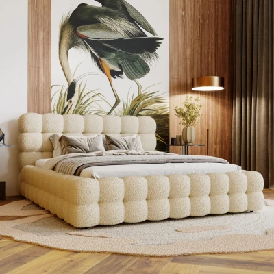 Manželská posteľ 160x200 MAFALDA 2 - béžová