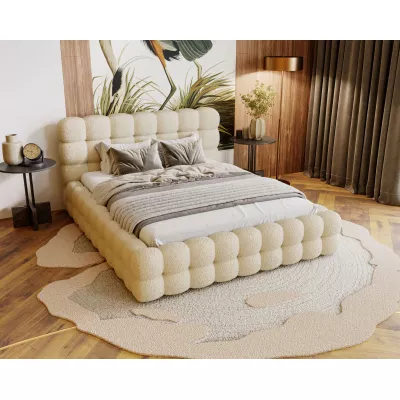 Manželská posteľ 160x200 MAFALDA - béžová