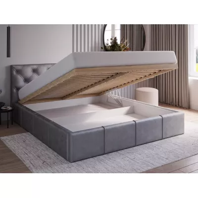 Elegantná čalúnená posteľ 180x200 NURIA 2 - čierna