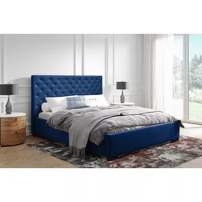 Pohodlná čalúnená posteľ 140x200 MARISA 2 - modrá