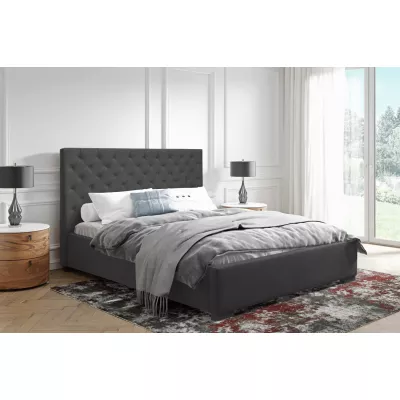 Pohodlná čalúnená posteľ 160x200 MARISA 2 - šedá