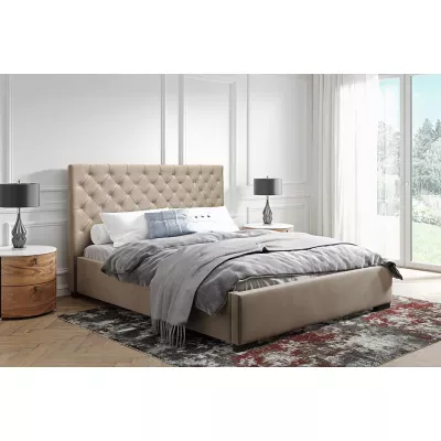 Pohodlná čalúnená posteľ 120x200 MARISA - béžová