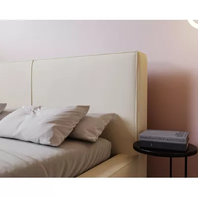 Jednoduchá čalúnená posteľ 120x200 NIDIA - vanilková