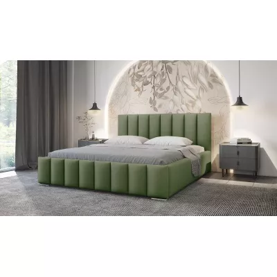 Elegantná čalúnená posteľ 180x200 MADALENA - khaki