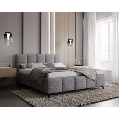 Čalúnená posteľ 140x200 ARMINDA - šedá