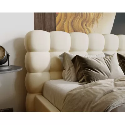 Pohodlná čalúnená posteľ 180x200 VANIA - vanilková