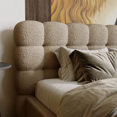 Pohodlná čalúnená posteľ 120x200 VANIA - béžová