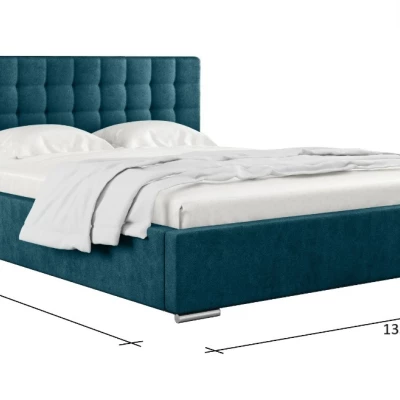 Jednolôžková posteľ 120x200 LAURINDA 2 s úložným priestorom - svetlo šedá