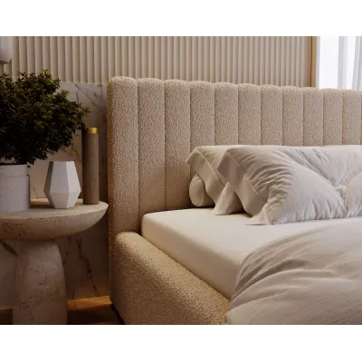 Elegantná manželská posteľ 140x200 TEREZIE 1 - béžová