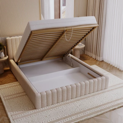 Elegantná manželská posteľ 160x200 TEREZIE 2 - šedá