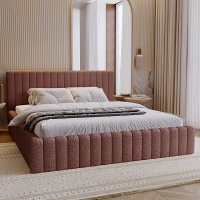 Elegantná manželská posteľ 200x200 TEREZIE 2 - ružová
