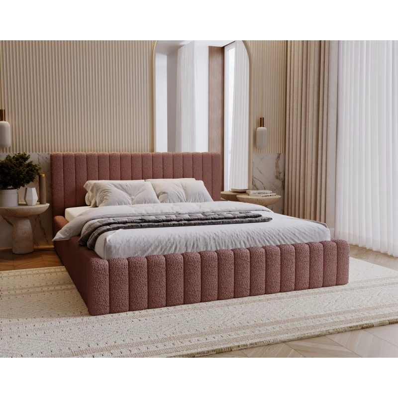 Elegantná jednolôžková posteľ 120x200 TEREZIE - ružová