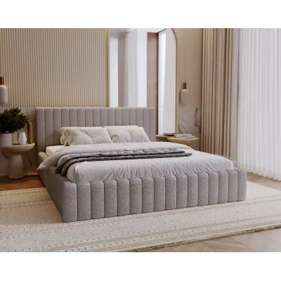Elegantná manželská posteľ 140x200 TEREZIE - šedá