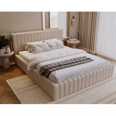 Elegantná manželská posteľ 160x200 TEREZIE - béžová