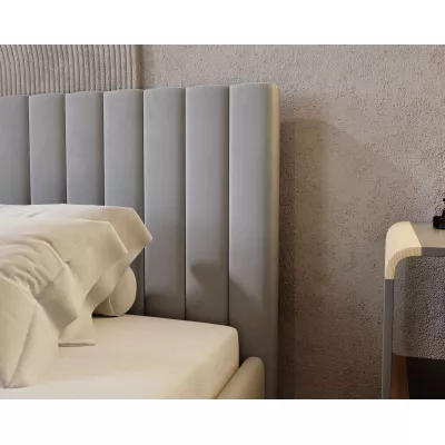 Manželská posteľ 160x200 TEREZIE SLIM 1 s úložným priestorom - šedá