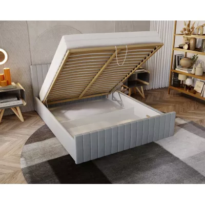 Jednolôžková posteľ 120x200 TEREZIE SLIM 2 s úložným priestorom - šedá