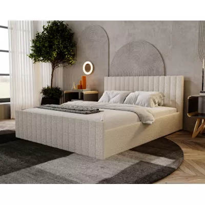 Manželská posteľ 160x200 TEREZIE SLIM - krémová