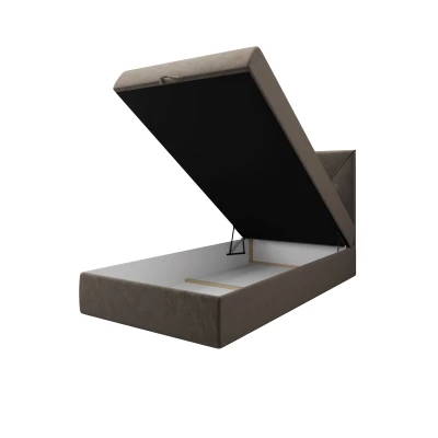 Jednolôžková hotelová posteľ 90x200 LILIEN 1 - hnedá