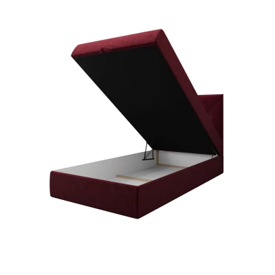 Jednolôžková hotelová posteľ 90x200 LILIEN 1 - červená