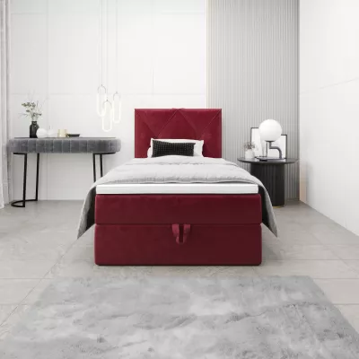 Jednolôžková hotelová posteľ 100x200 LILIEN 1 - červená