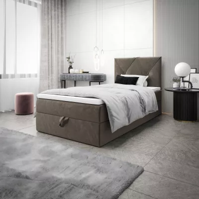 Jednolôžková hotelová posteľ 100x200 LILIEN COMFORT 1 - hnedá