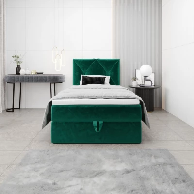 Jednolôžková hotelová posteľ 100x200 LILIEN COMFORT 1 - zelená