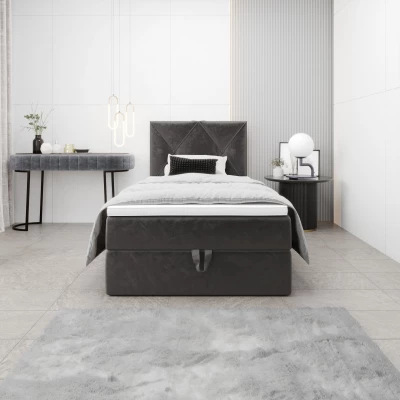 Jednolôžková hotelová posteľ 100x200 LILIEN COMFORT 1 - šedá