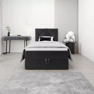 Jednolôžková hotelová posteľ 100x200 LILIEN COMFORT 1 - tmavo šedá