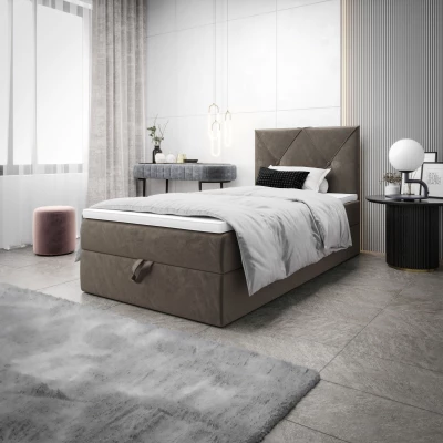 Jednolôžková hotelová posteľ 120x200 LILIEN COMFORT 1 - hnedá