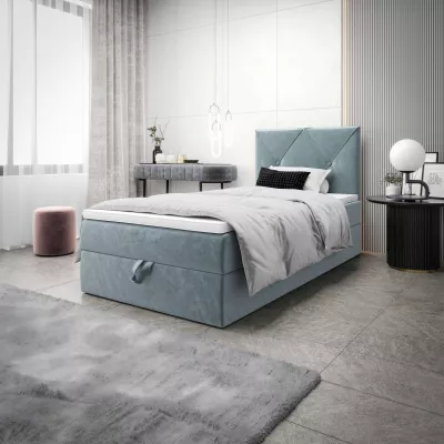 Jednolôžková hotelová posteľ 120x200 LILIEN COMFORT 1 - modrošedá