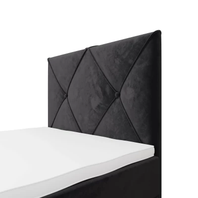 Jednolôžková hotelová posteľ 120x200 LILIEN COMFORT 1 - tmavo šedá