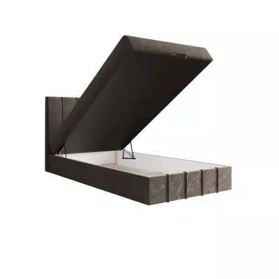 Jednolôžková boxspringová posteľ 90x200 MADLEN COMFORT 1 - hnedá