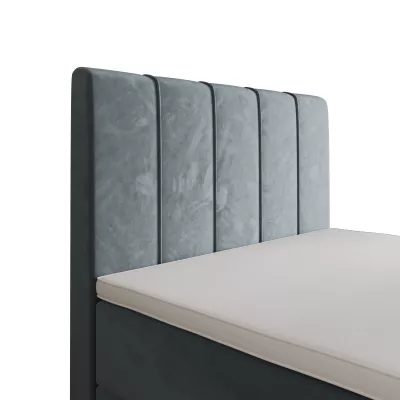 Jednolôžková boxspringová posteľ 90x200 MADLEN COMFORT 1 - modrošedá