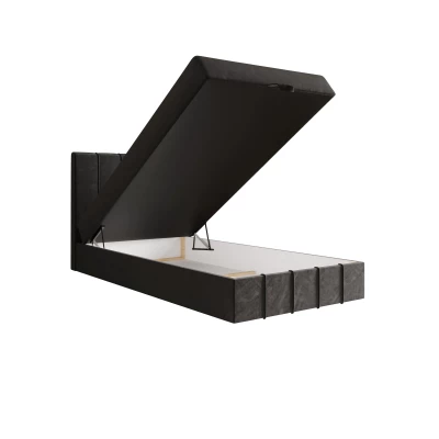 Jednolôžková boxspringová posteľ 90x200 MADLEN COMFORT 1 - šedá