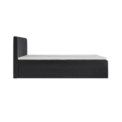 Jednolôžková boxspringová posteľ 90x200 MADLEN COMFORT 1 - tmavo šedá