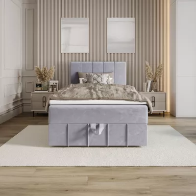 Jednolôžková boxspringová posteľ 100x200 MADLEN COMFORT 1 - svetlo fialová