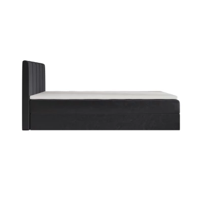 Jednolôžková boxspringová posteľ 100x200 MADLEN COMFORT 1 - tmavo šedá