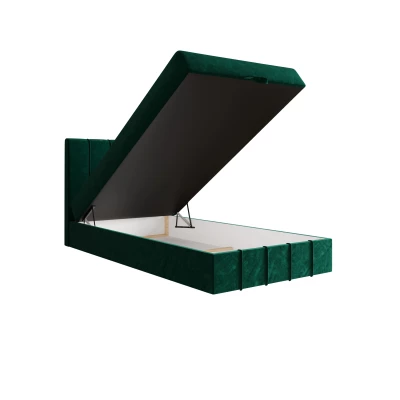 Jednolôžková boxspringová posteľ 120x200 MADLEN COMFORT 1 - zelená