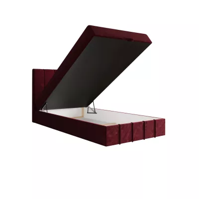 Jednolôžková boxspringová posteľ 120x200 MADLEN COMFORT 1 - červená