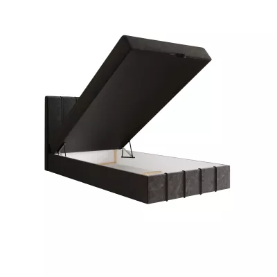 Jednolôžková boxspringová posteľ 120x200 MADLEN COMFORT 1 - šedá