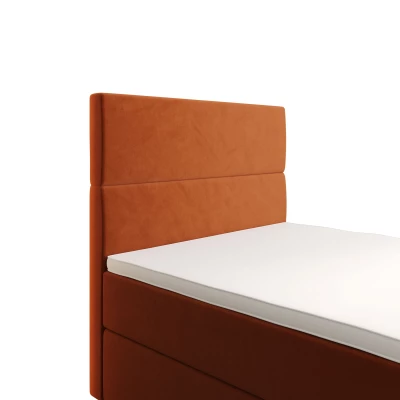 Kontinentálna jednolôžková posteľ 90x200 ANGELES COMFORT 1 - oranžová