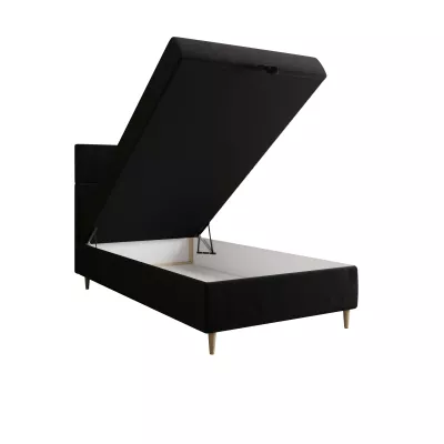 Kontinentálna jednolôžková posteľ 90x200 ANGELES COMFORT 1 - čierna