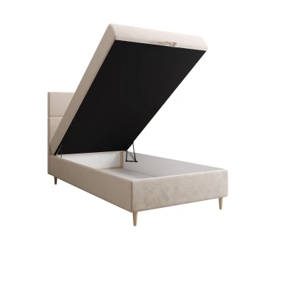 Kontinentálna jednolôžková posteľ 90x200 ANGELES COMFORT 1 - béžová