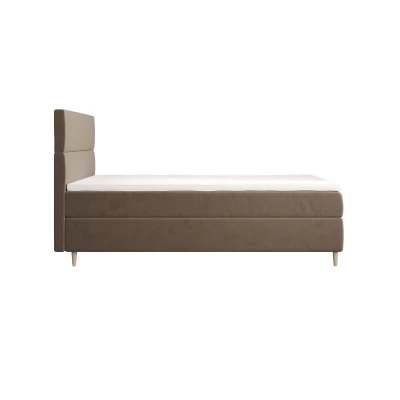 Kontinentálna jednolôžková posteľ 90x200 ANGELES COMFORT 1 - hnedá
