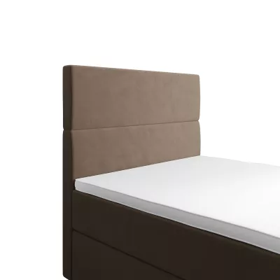 Kontinentálna jednolôžková posteľ 90x200 ANGELES COMFORT 1 - hnedá
