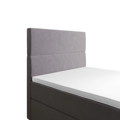 Kontinentálna jednolôžková posteľ 90x200 ANGELES COMFORT 1 - fialová